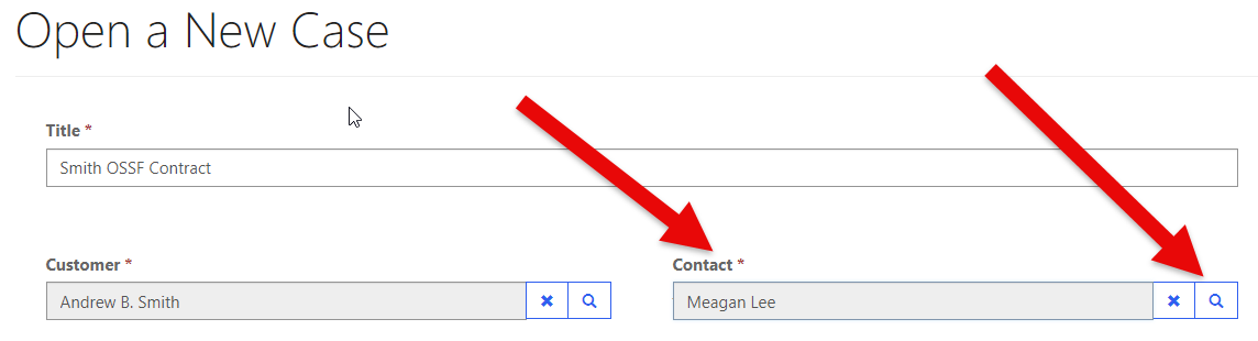 A red arrow pointing to contact<br><br>Description automatically generated